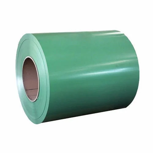 Green colour coated steel coil